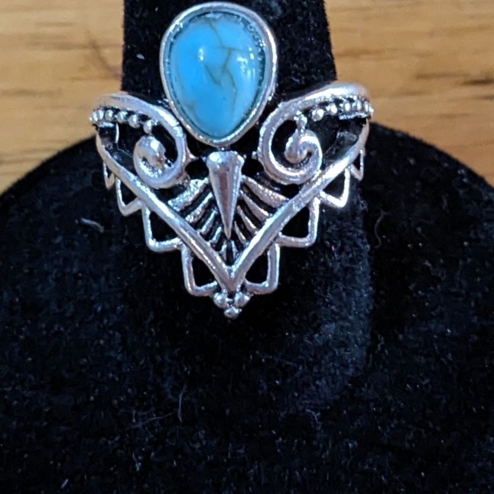 New Vintage Jewelry Geometric Irregular Hollow Ring, T1B7C, T5